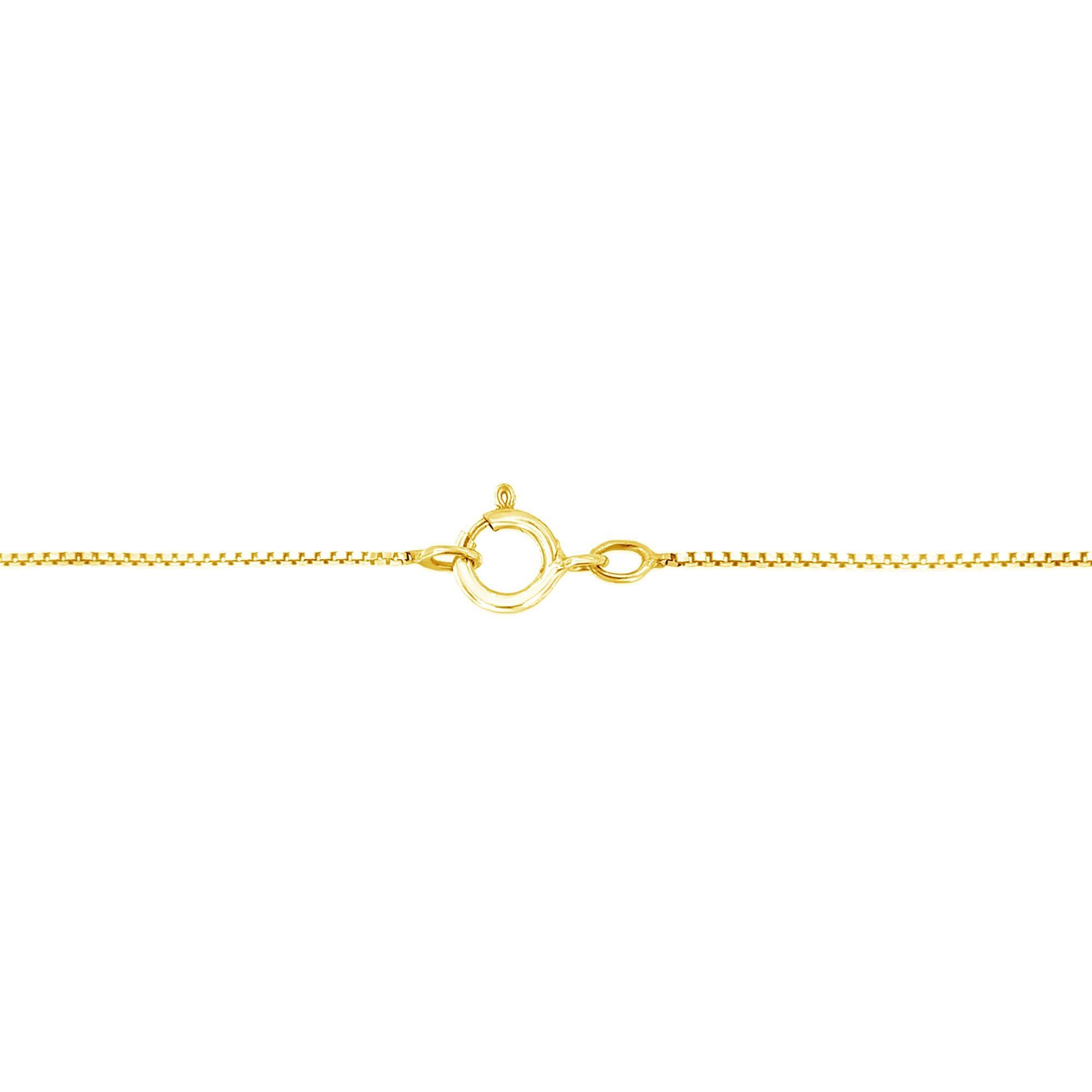 Moderne Collier pendentif cœur en or jaune 10 carats plaqué argent sterling et diamants 1/10 carat au total