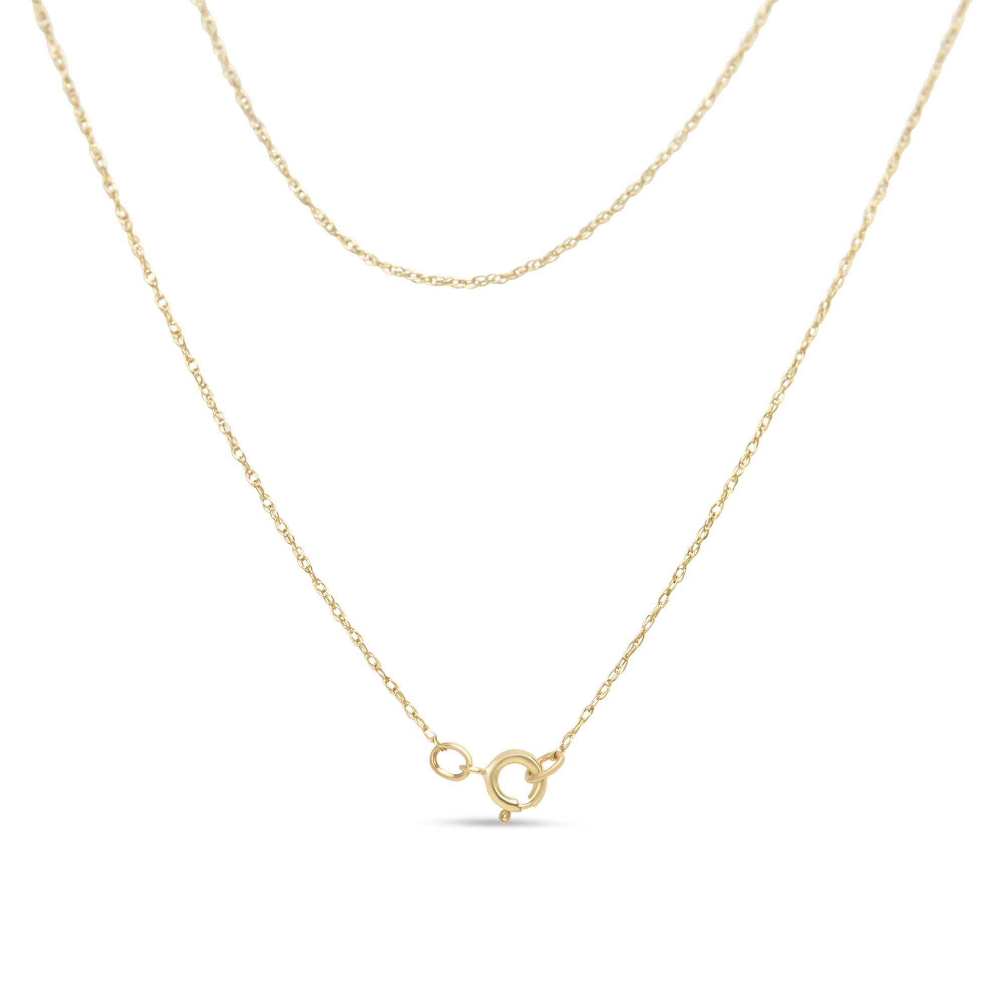 Moderne Collier pendentif carré en or jaune 10 carats plaqué argent sterling et diamants 1/10 carat au total