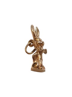 10K Yellow Gold Rabbit with Bowtie Charm #18640