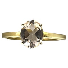10k Yellow Gold Radiant Kunzite Ring