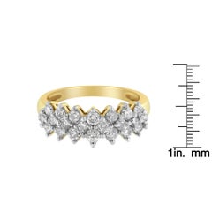 10K Yellow Gold Round 1.0 cttw Diamond Ring (J-K Color, I1-I2 Clarity)