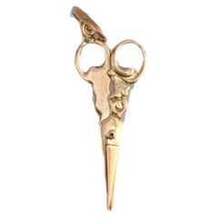 10K Yellow Gold Scissors Charm