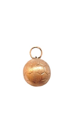 10K Yellow Gold Soccer Ball Charm #18449