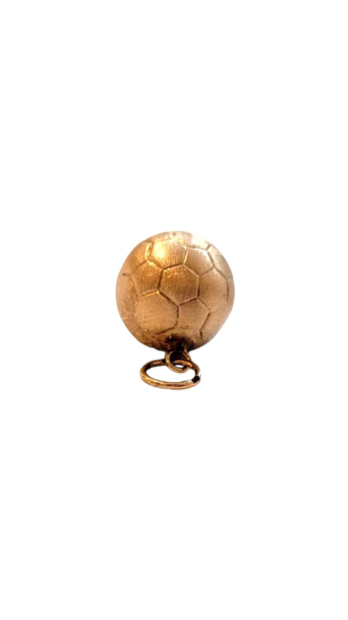 Women's 10K Yellow Gold Soccer Ball Charm #18449 For Sale