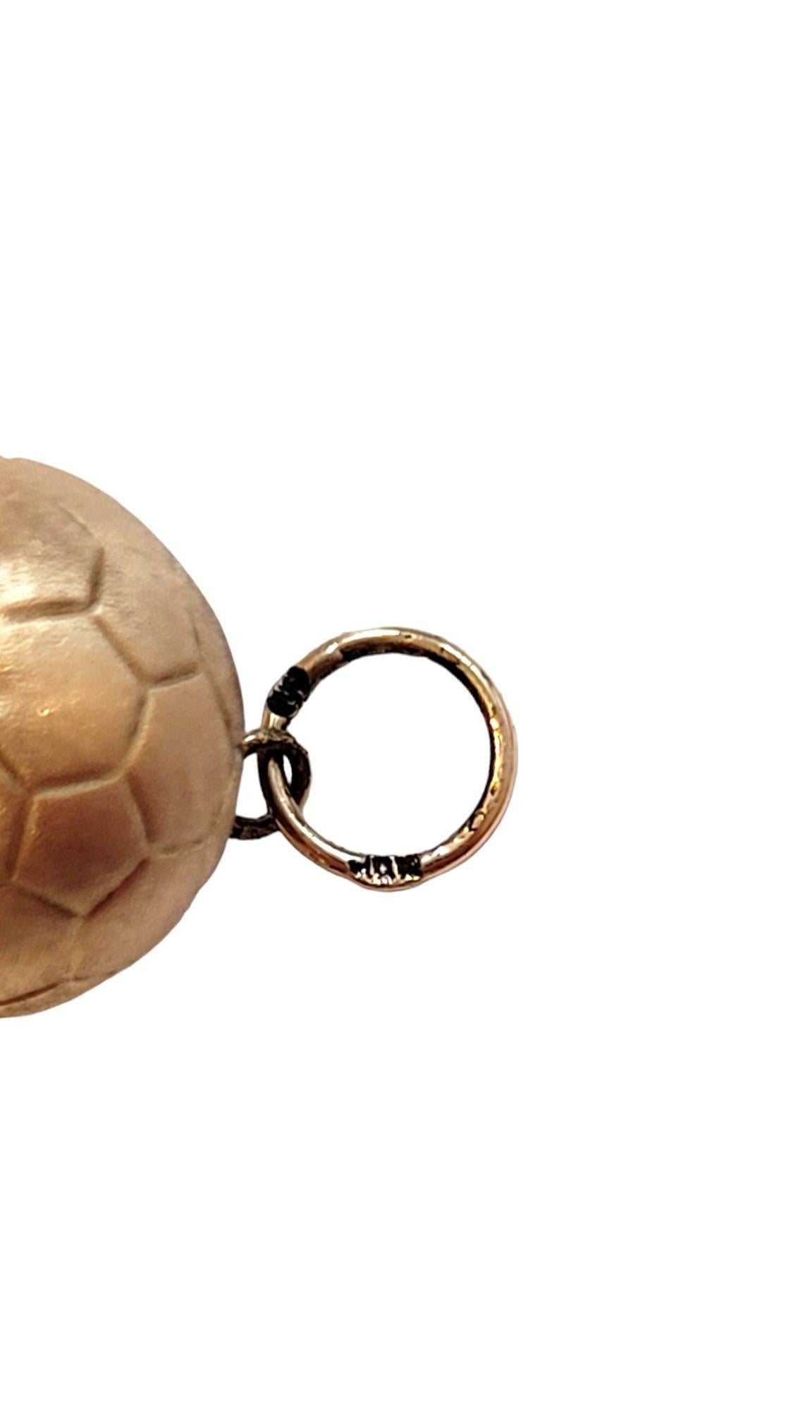 10K Yellow Gold Soccer Ball Charm #18449 For Sale 1