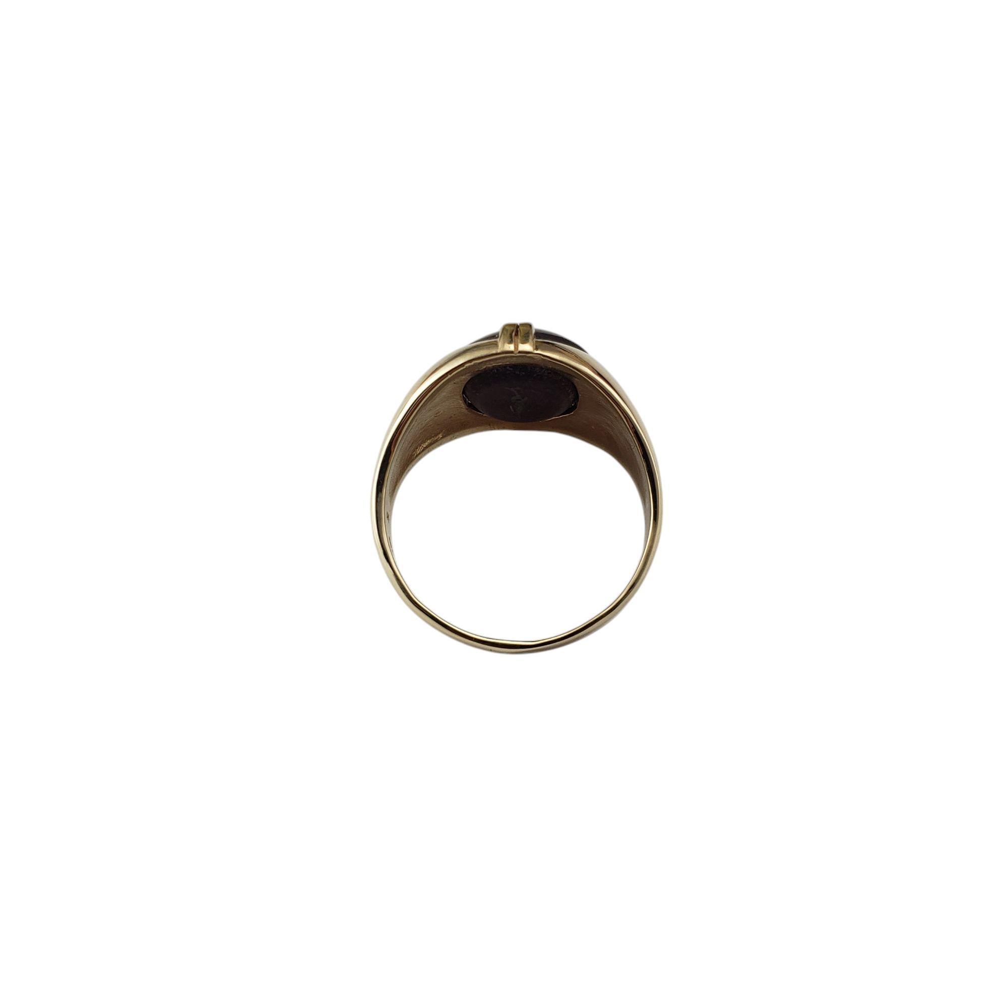 Anillo de oro amarillo de 10 quilates con estrella de rubí talla 10 #21180 en Bueno estado para la venta en Washington Depot, CT
