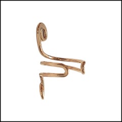 10K Yellow Gold Swirl Toe Ring #17571