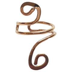 10K Yellow Gold Swirl Toe Ring #17866