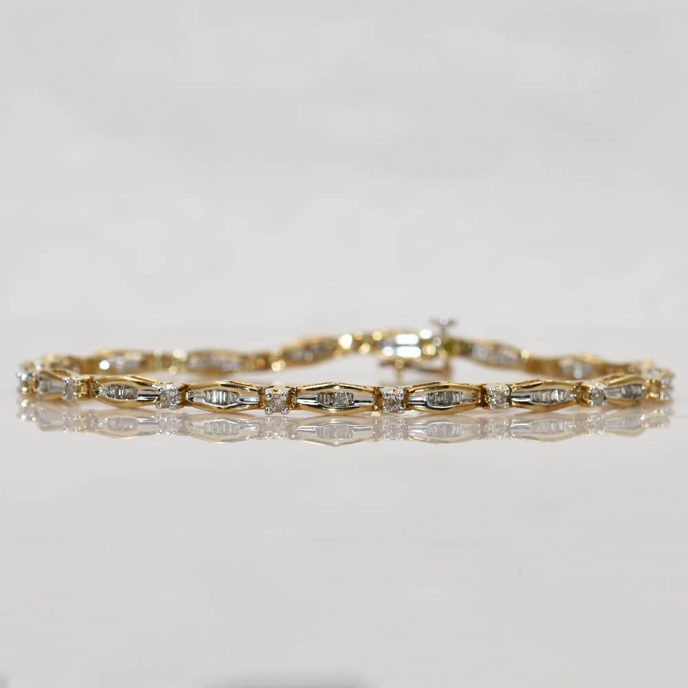10k gold tennis bracelet