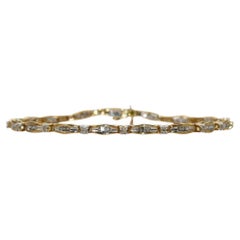 10k Yellow Gold Tennis Bracelet, 8 gm