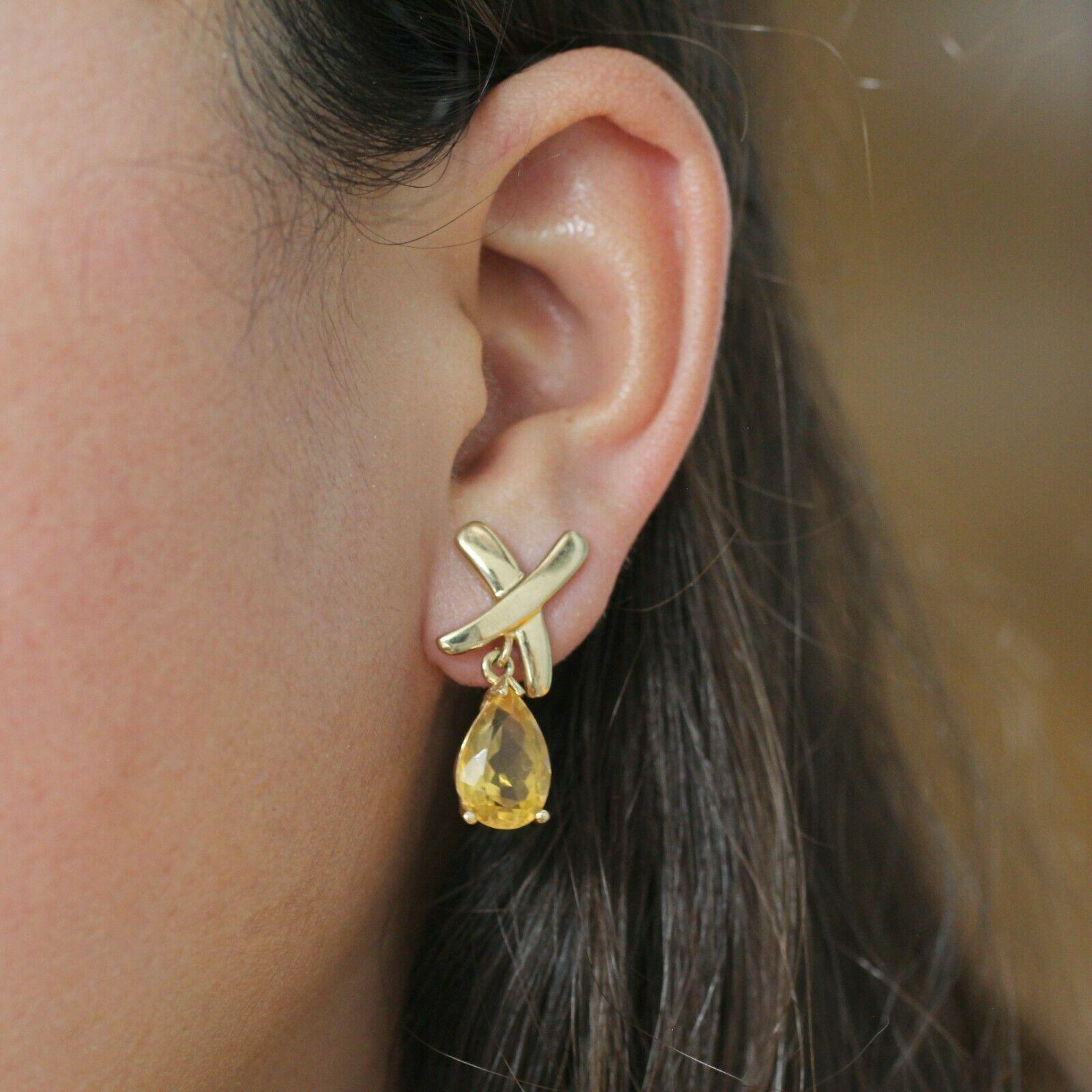 Be classy with these beautiful Pear Shaped Citrine Stud Earrings crafted in very unique design in 10K yellow gold.
 Specifications:
    main stone: PEAR SHAPED CITRINE
    ADDITIONAL: 2 PIECES
    carat total weight: 12.36 X 8.12
    brand: