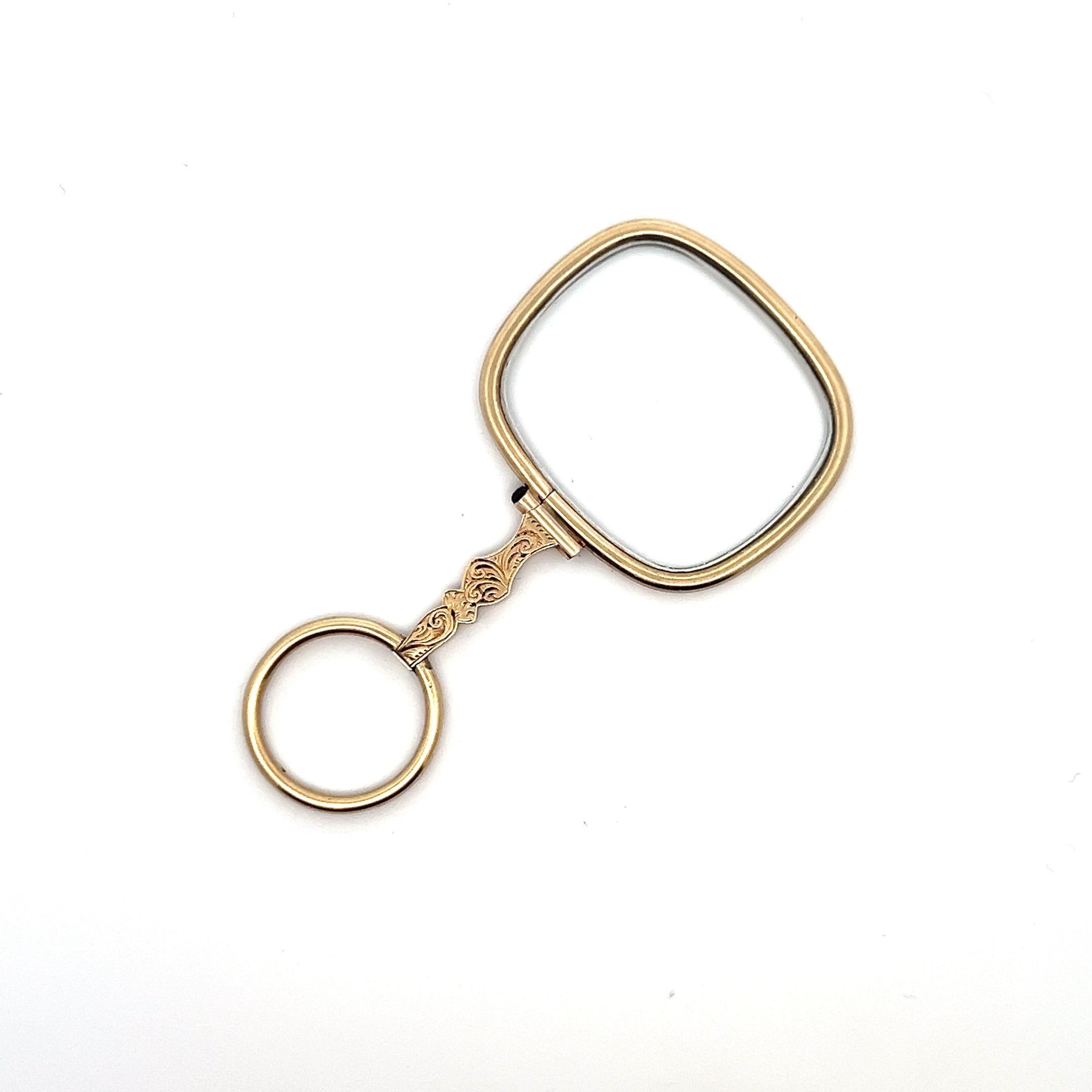Lorgnette vittoriana in oro giallo 10k in vendita 5