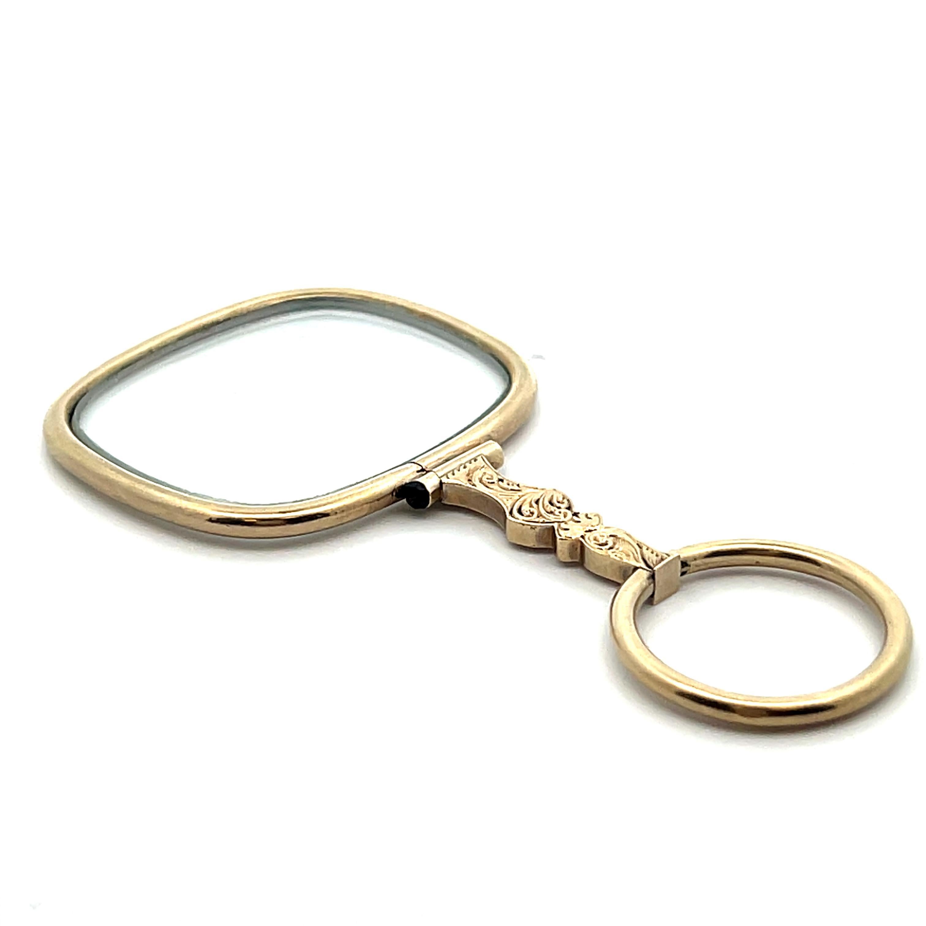 Lorgnette vittoriana in oro giallo 10k in vendita 2