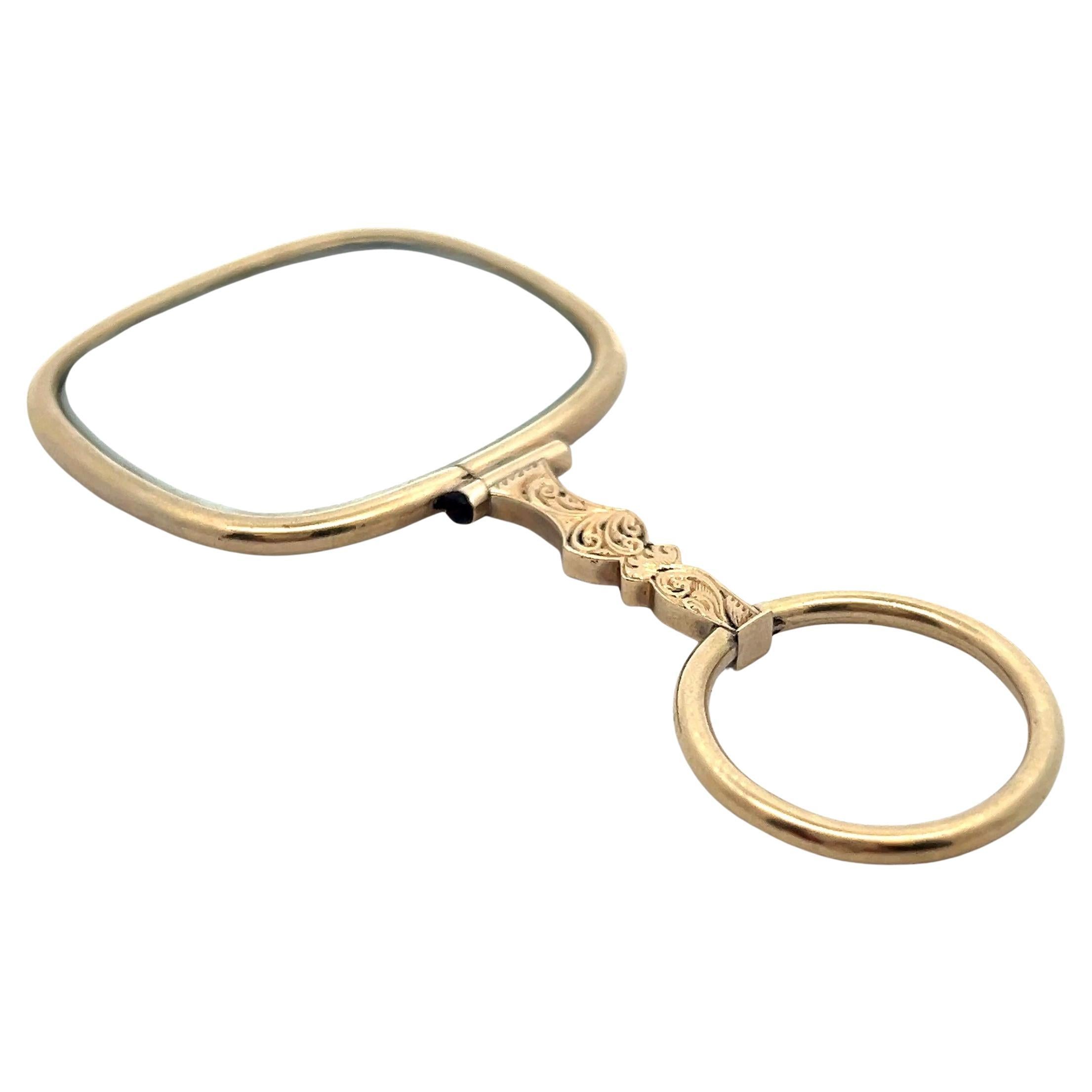 Lorgnette Victoriana de Oro Amarillo de 10k