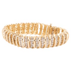 10k Yellow Gold Vintage Diamond Bracelet