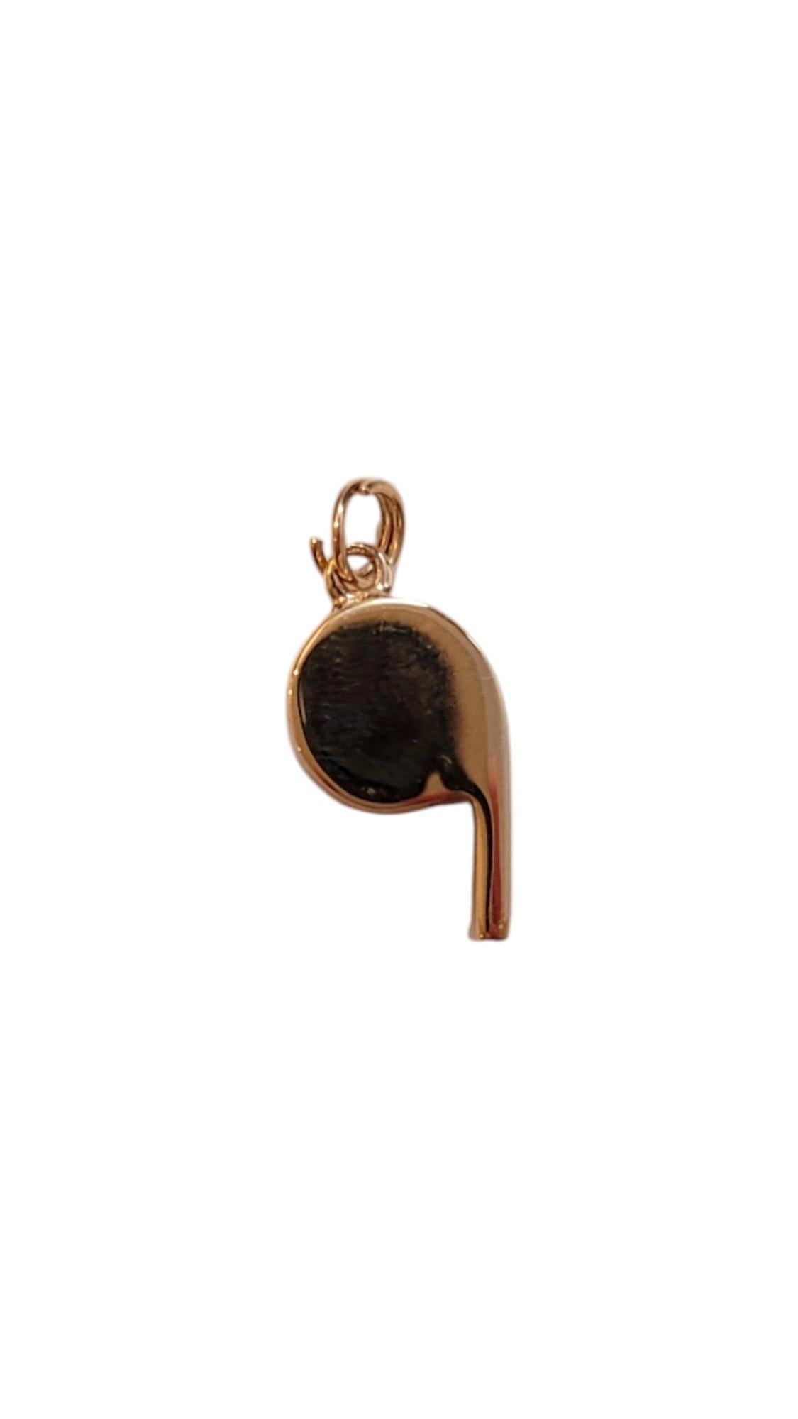 10K Yellow Gold Whistle Charm -

Crafted in 10K yellow gold, this whistle charm is a timeless accessory with a sleek, polished finish. Perfect for adding a touch of style to your bracelet or necklace, it's a fun and unique statement piece.

Does not