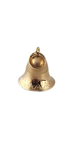 10K Yellow Gold Working Bell Charm #23974
