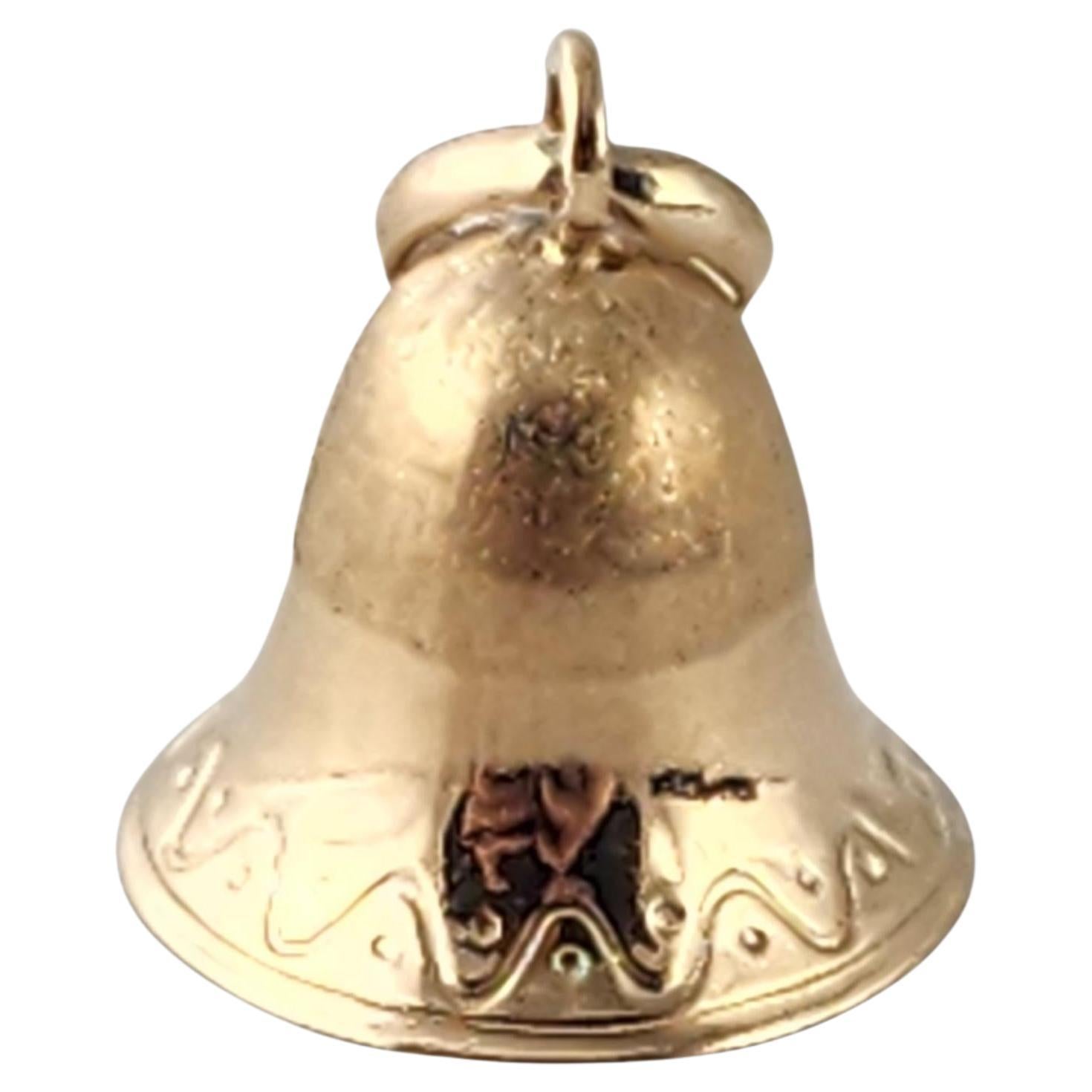 10K Yellow Gold Working Bell Charm #23974