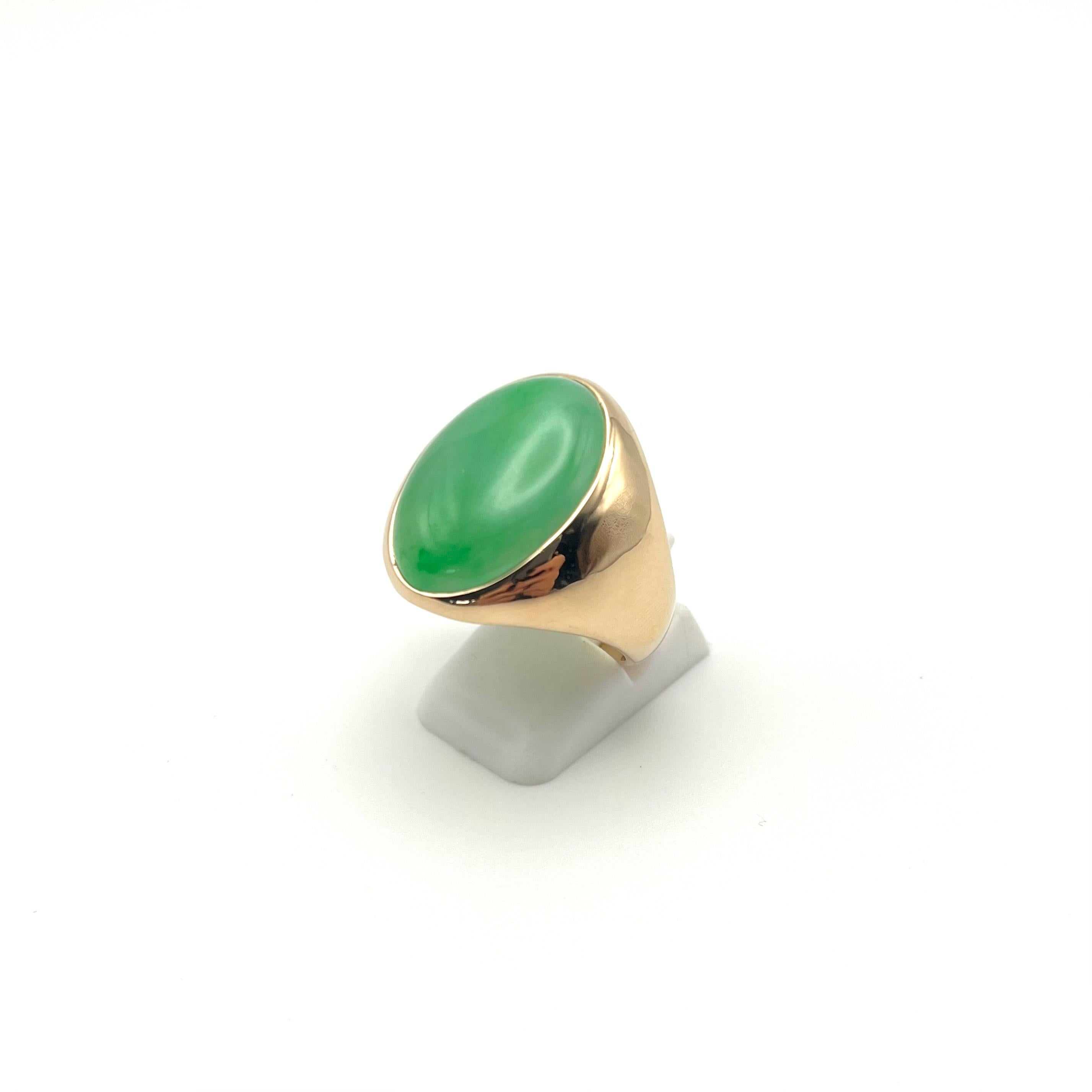 men's jade ring gold