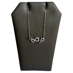 10kt White Gold Amethyst and Diamond Necklace, New