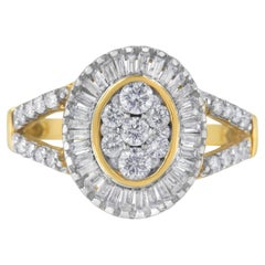 10kt Gelbgold 1,00 Karat Diamant-Cocktailring