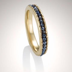 Bague de monnaie 10 carats avec saphirs