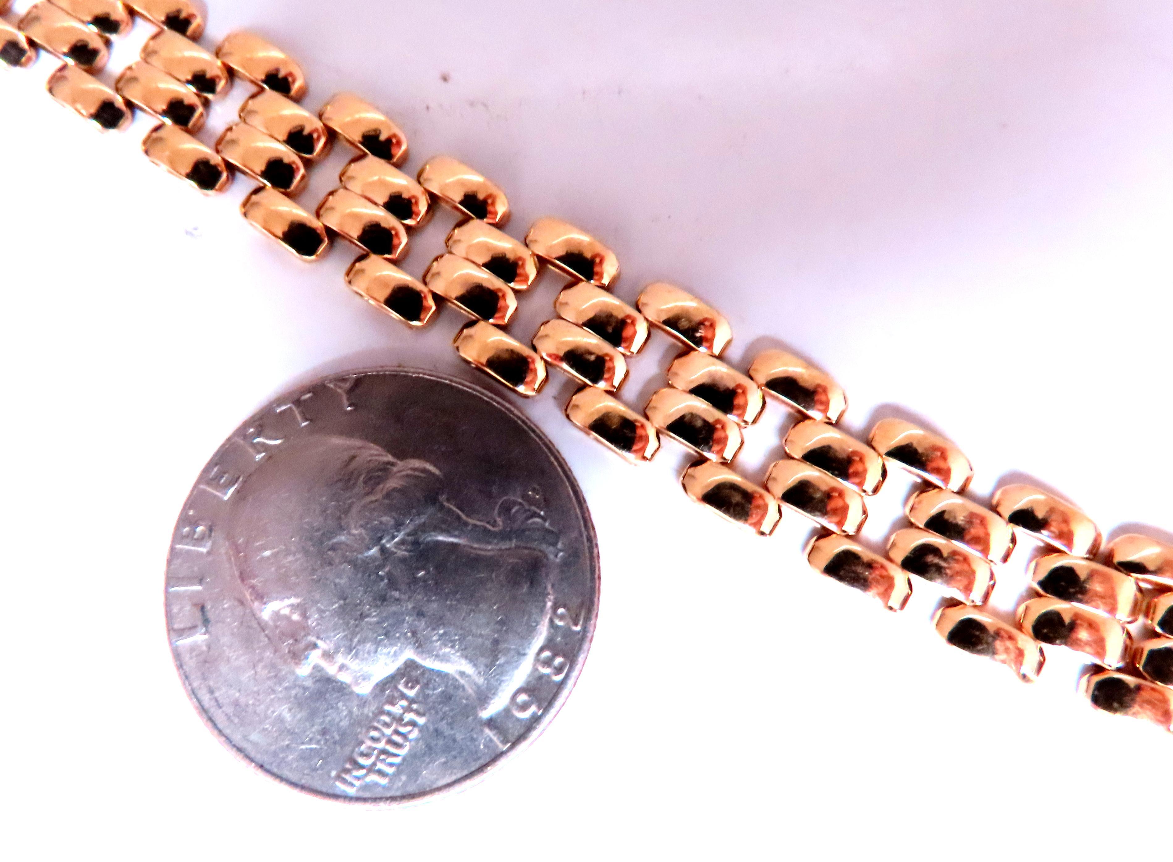 10mm klassisches Panther Gliederarmband
Klassisches gestaffeltes Design
14,7 Gramm 14kt Gelbgold