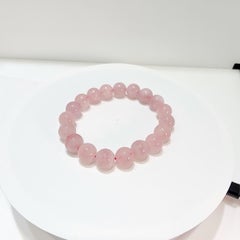 10mm Natural Rose Quartz Bead Stretch Bracelet – 16.8cm Product Description: