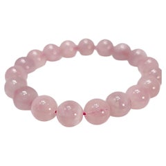 10mm Natural Rose Quartz Bead Stretch Bracelet – 16.8cm Product Description: