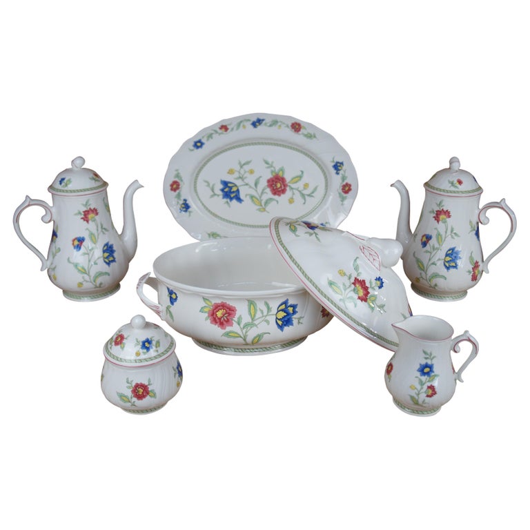 10pc Villeroy and Boch Persia Serving Tureen Platter Tea Coffee Pot