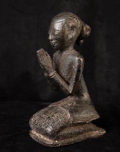 10th-13thC Female Buddhist Devotee From the Pagan Period or Earlier. Well Cast