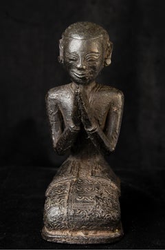 10th-13thC Female Buddhist Devotee From the Pagan Period or Earlier. Well Cast