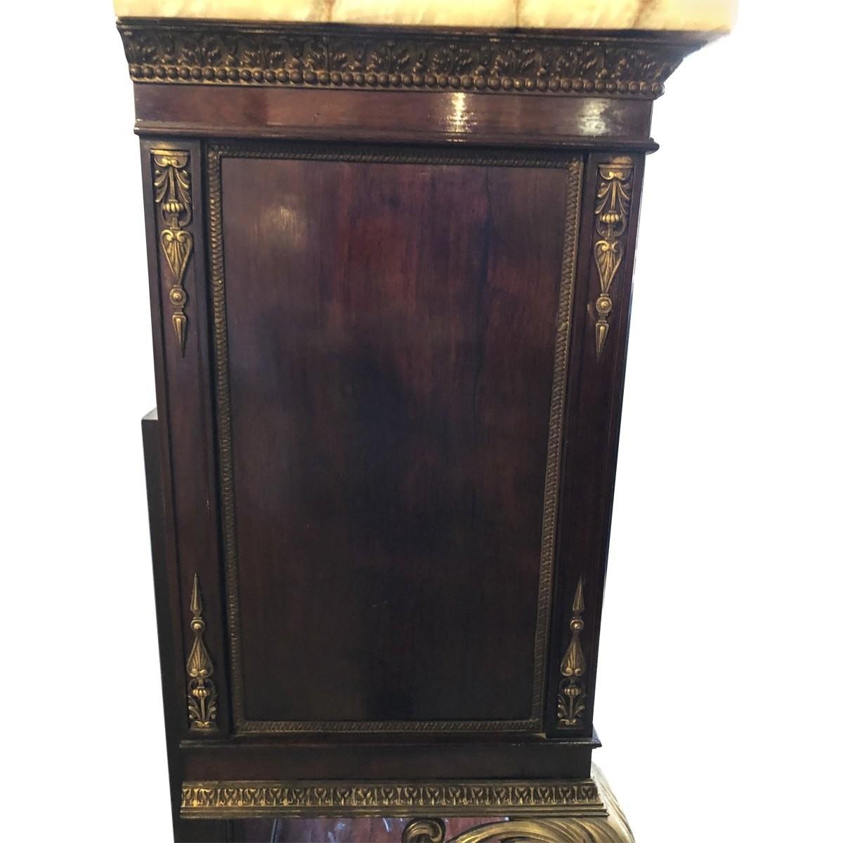 19th Century French Ornate Vanity Dressing Table with Mirror In Good Condition For Sale In Pasadena, CA