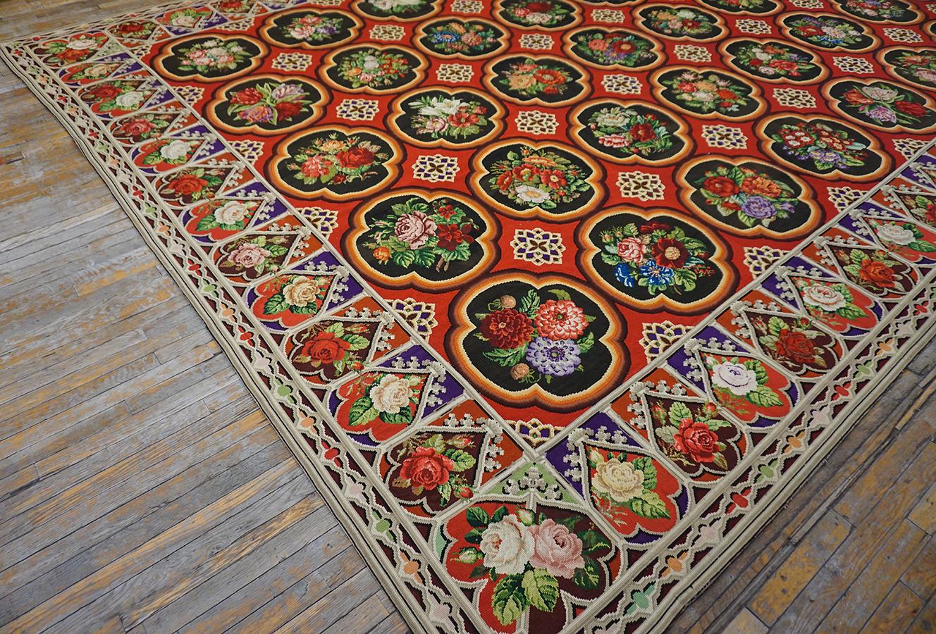 19th Century English Needlepoint Carpet ( 12' x 17' - 366 x 518 ) For Sale 6