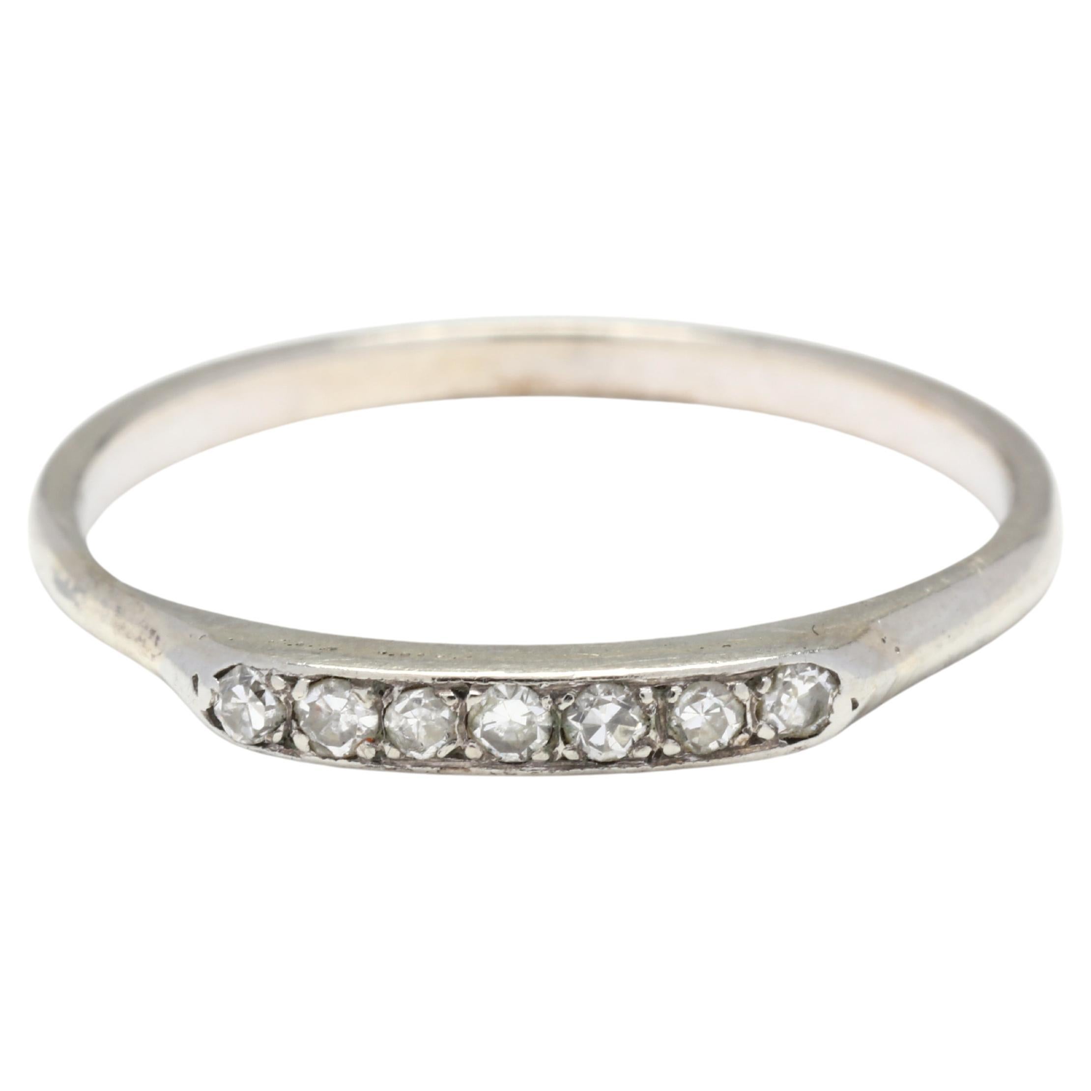 10W Thin SC Diamond Band For Sale at 1stDibs