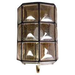 10x Glashütte Limburg Wandleuchte Brutalistisch Lampe Glas