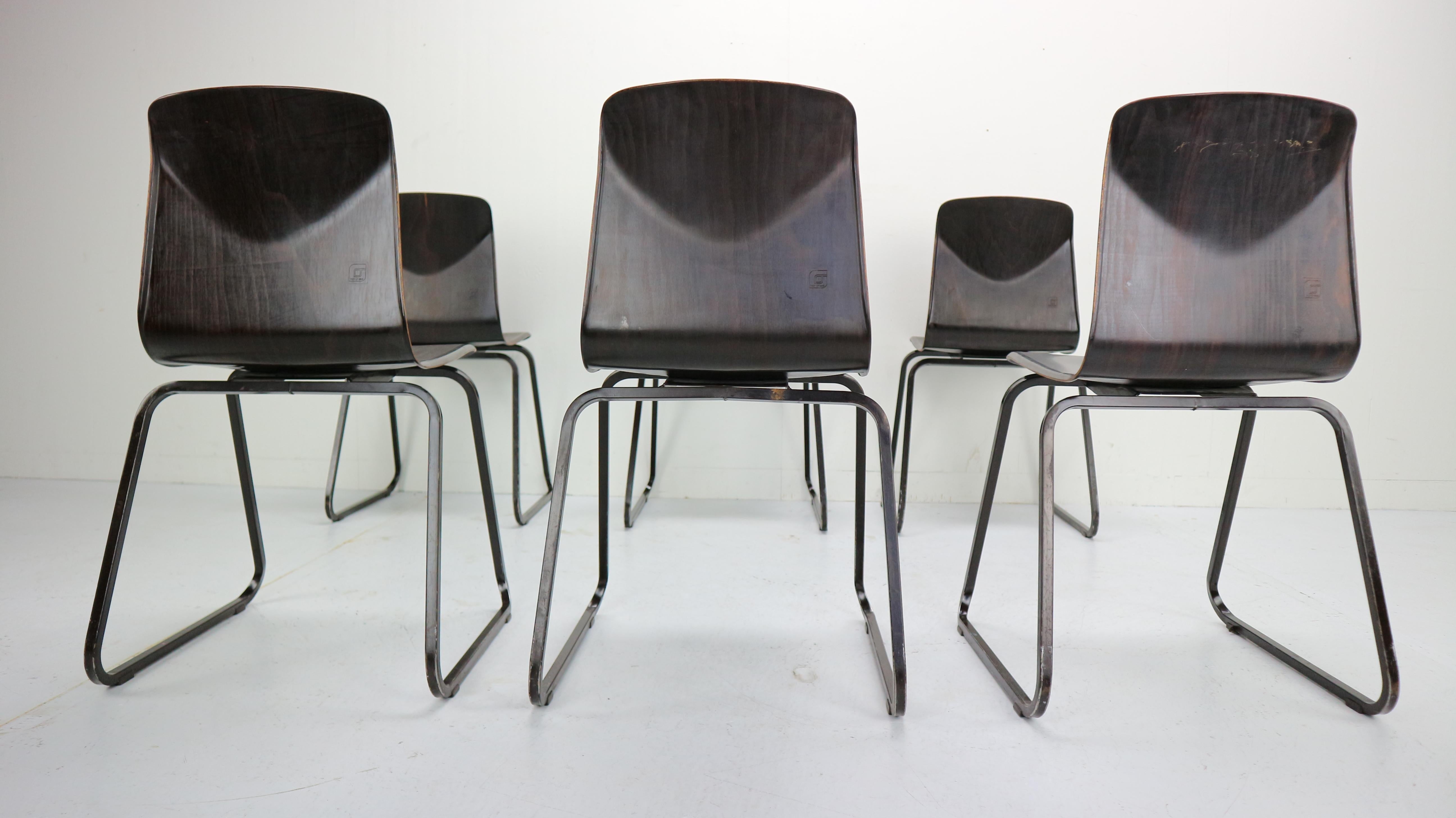 10x Industrial Vintage Chairs By Galvanitas&Pagholz, Thur-op-Seat 3
