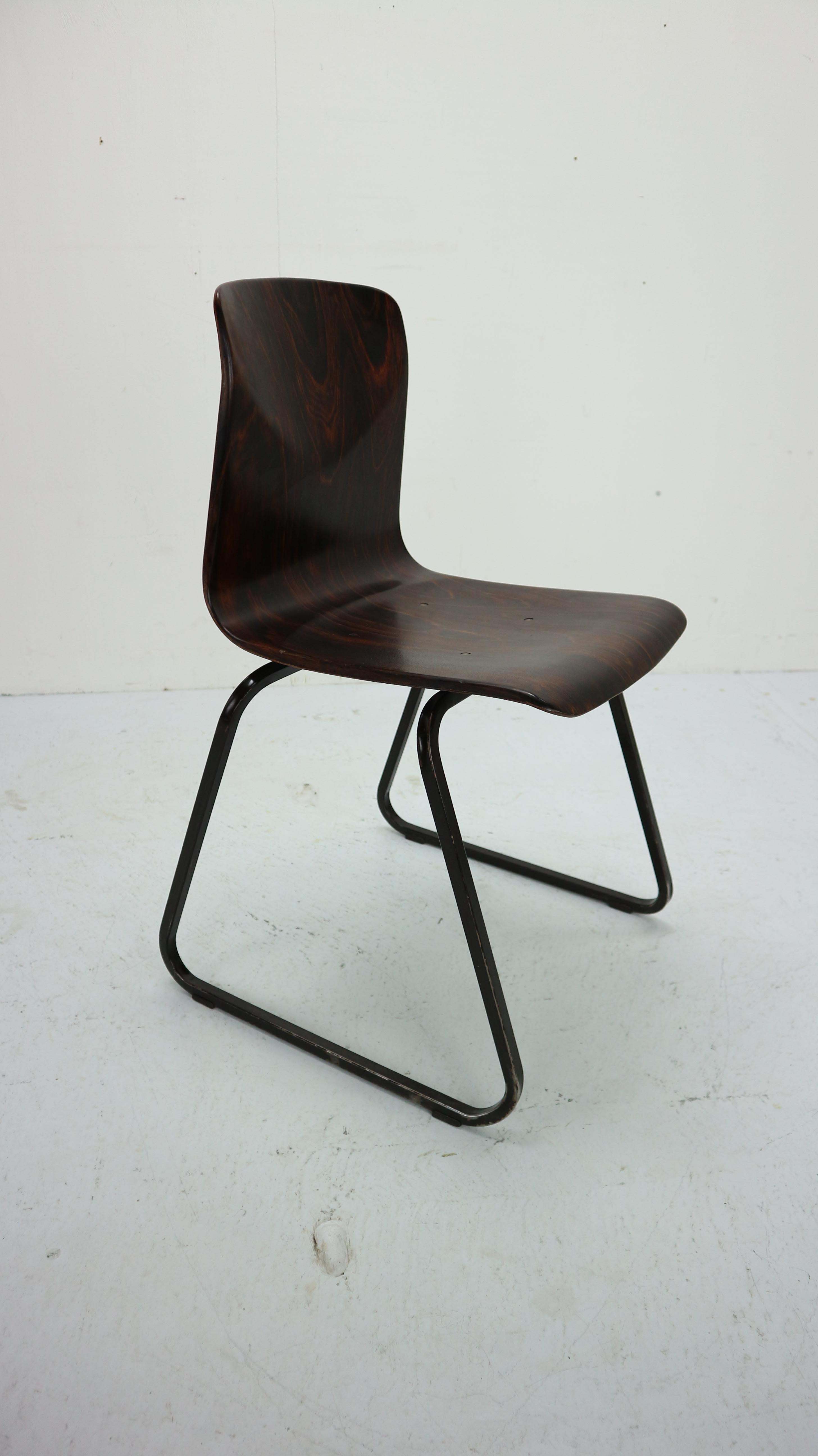 10x Industrial Vintage Chairs By Galvanitas&Pagholz, Thur-op-Seat 4