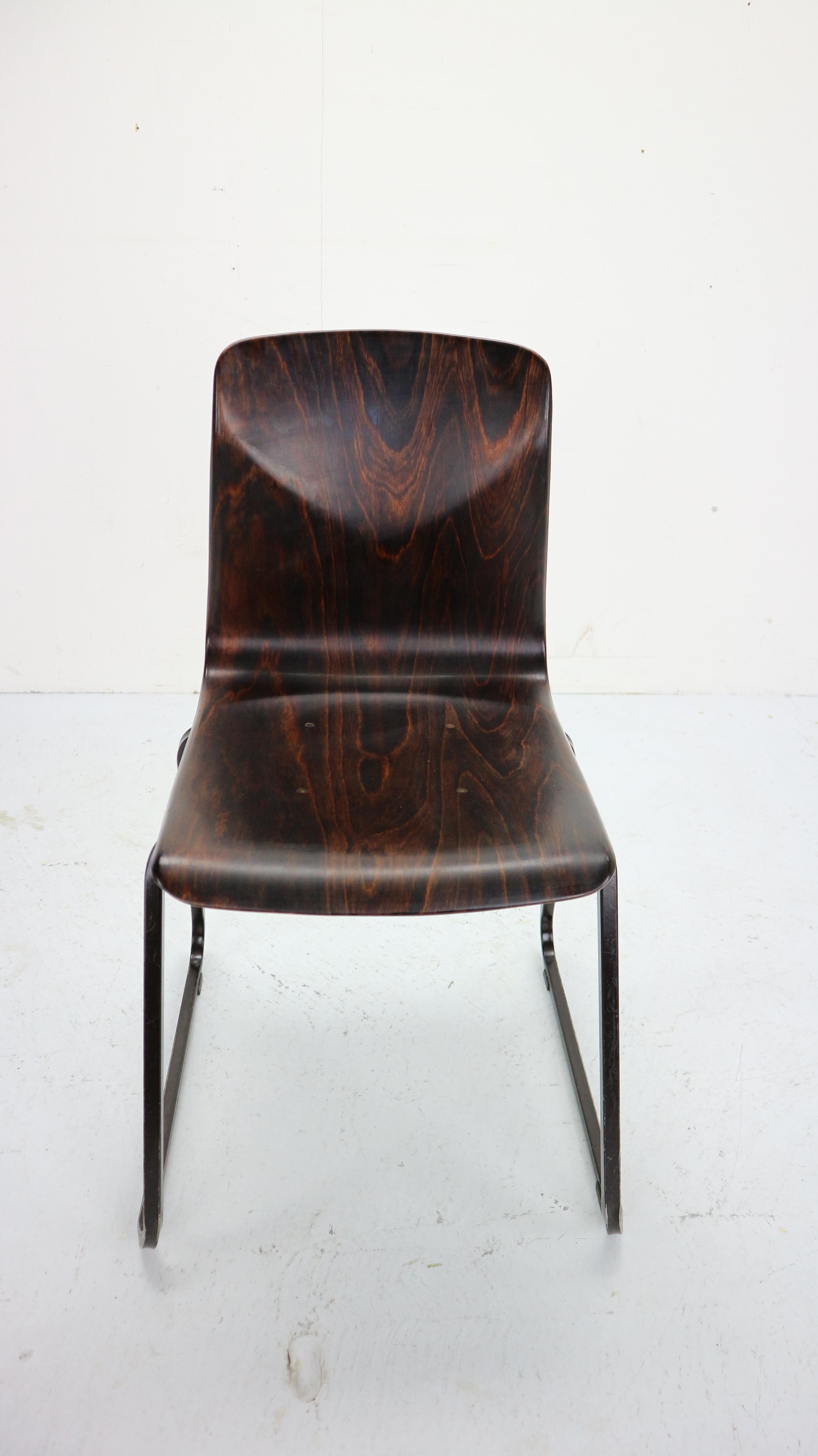 10x Industrial Vintage Chairs By Galvanitas&Pagholz, Thur-op-Seat 5