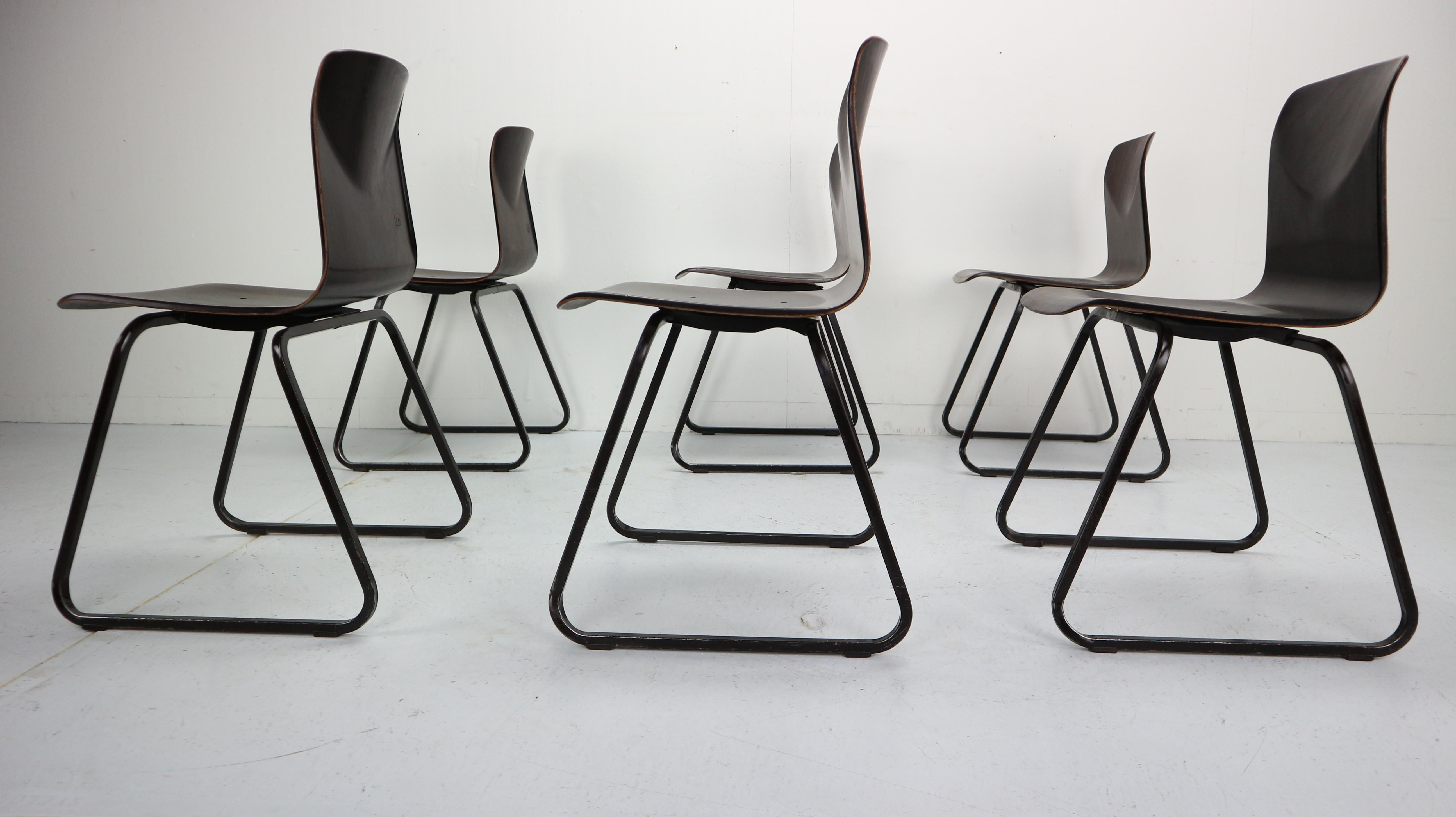Metal 10x Industrial Vintage Chairs By Galvanitas&Pagholz, Thur-op-Seat