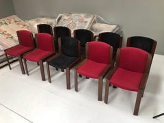 10x Joe Colombo 'model 300' Dining Chairs for POZZI, Italy - 1965