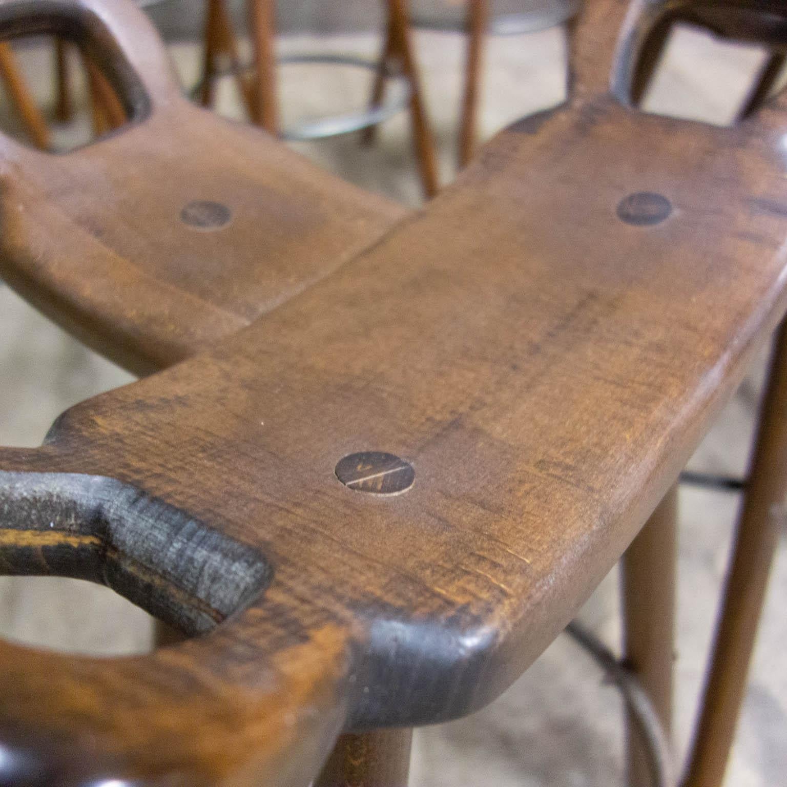 10x Midcentury Brutalist Spanish Bar Stool, Sergio Roderigues Style, Marbella For Sale 2