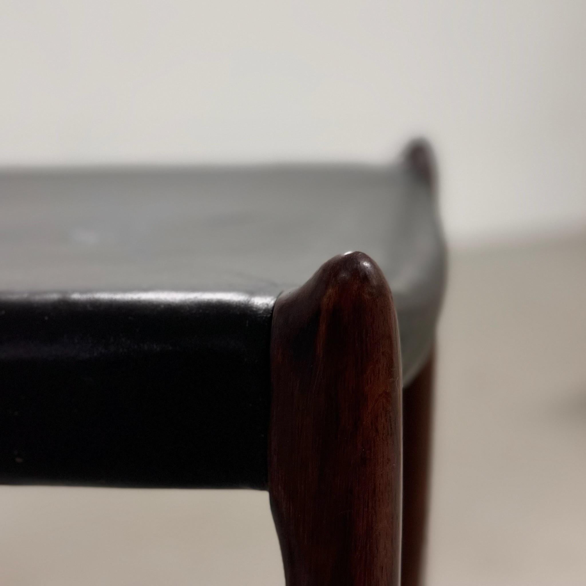 10x Model 78 Palisander Chairs by
Niels Otto Moller Denmark 1960s For Sale 7