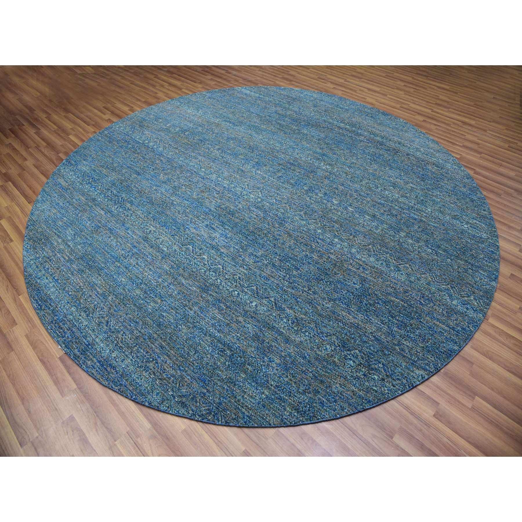 10'x10' Arabianischer Waldgrüner, grenzenloser, grenzenloser Diamantteppich in Form eines wiederkehrbaren Designs (Moderne) im Angebot