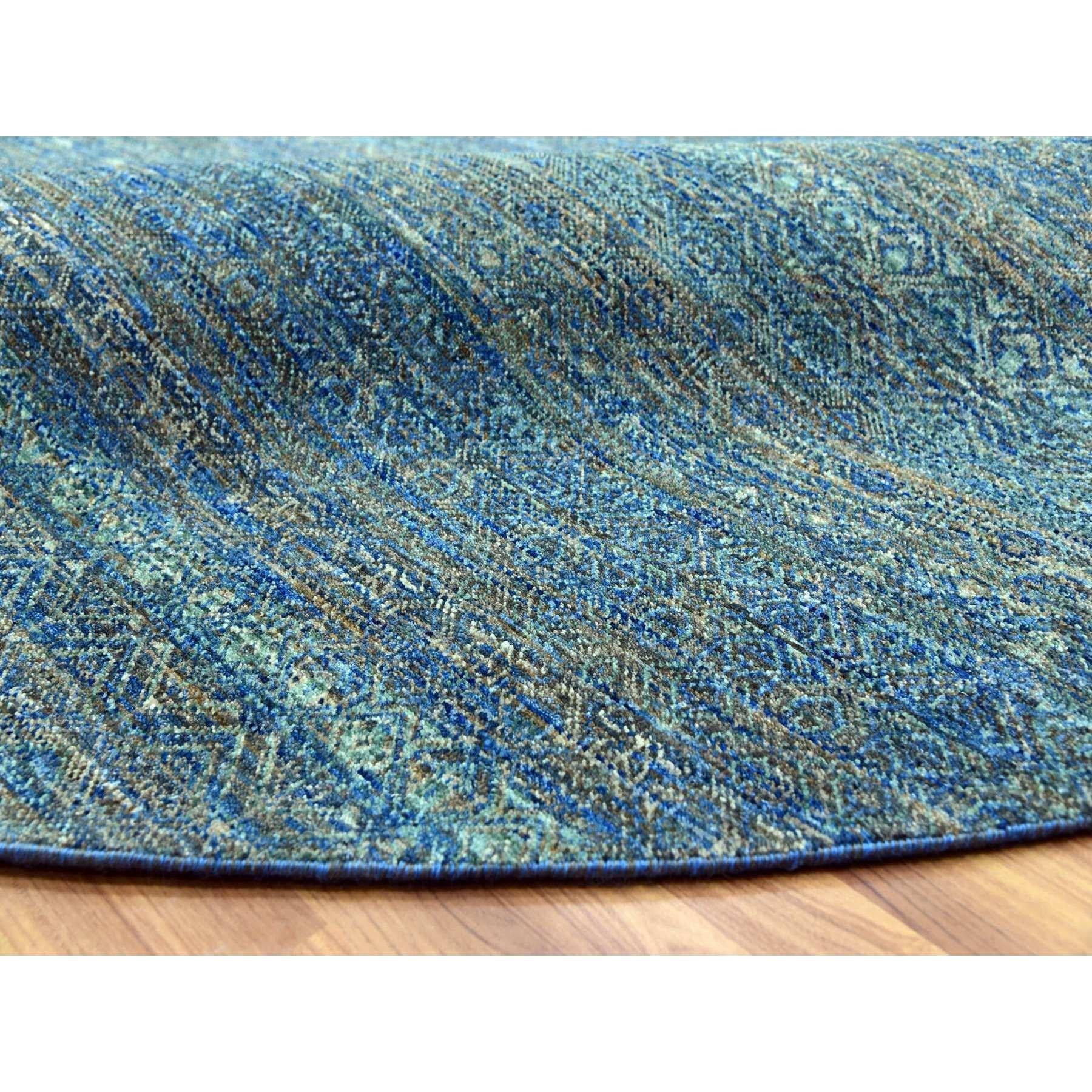 10'x10' Arabianischer Waldgrüner, grenzenloser, grenzenloser Diamantteppich in Form eines wiederkehrbaren Designs im Zustand „Neu“ im Angebot in Carlstadt, NJ