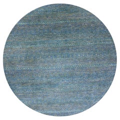 10'x10' Arabianischer Waldgrüner, grenzenloser, grenzenloser Diamantteppich in Form eines wiederkehrbaren Designs