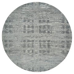 10
x10
Dark Grey Hand Spun Undyed Wool Hand Knotted Modern Round Oriental Rug