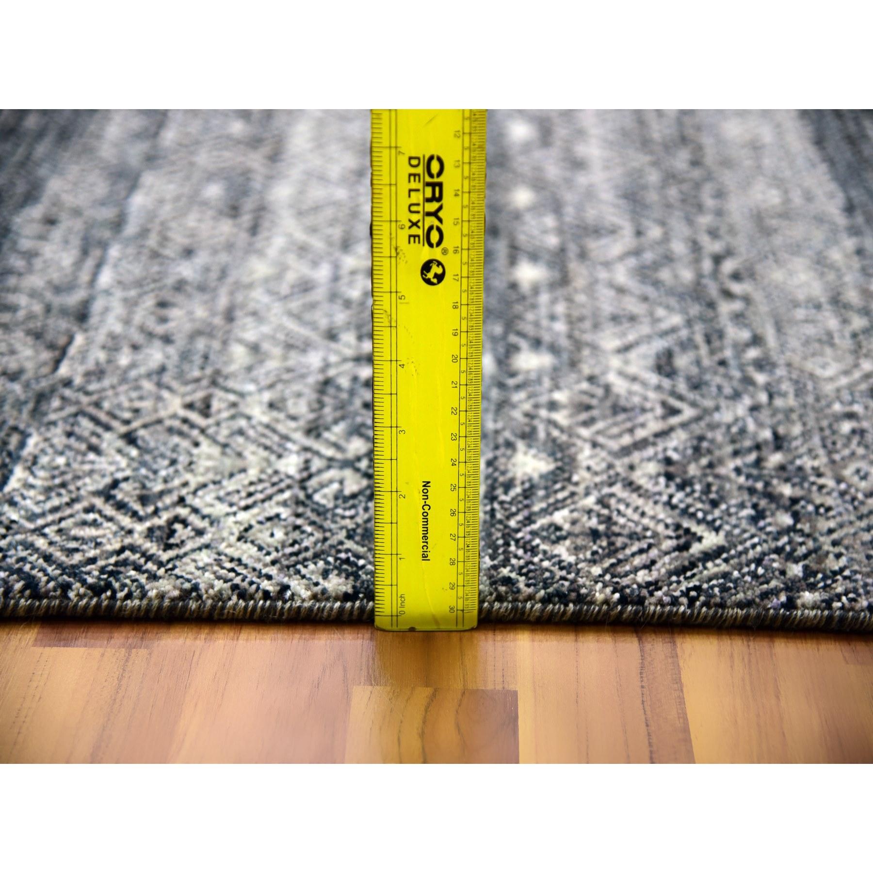 10'x10' Gray, 100% Plush Wool, Hand Knotted, Kohinoor Herat Design Square Rug For Sale 3