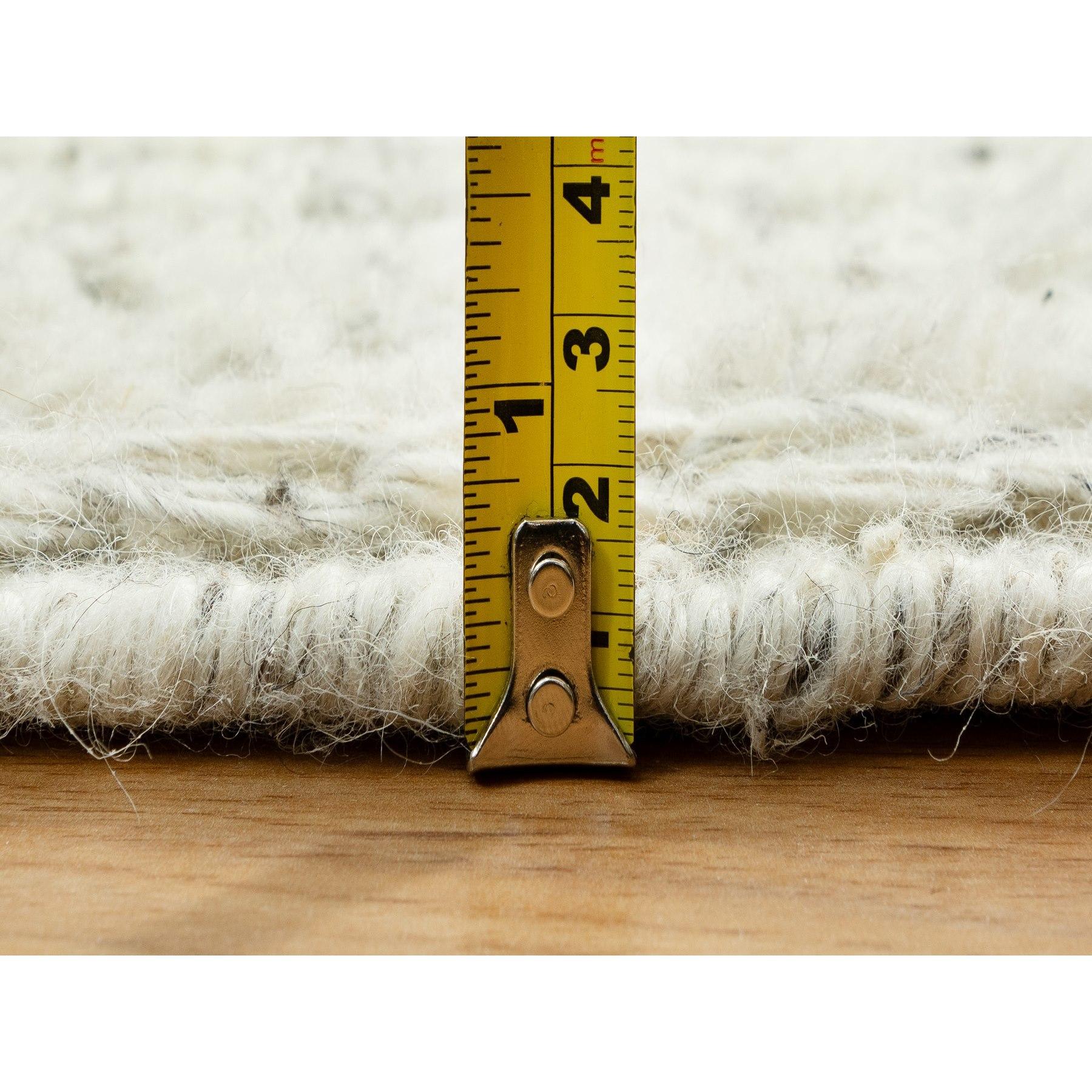 10'x10' Halo Gray Organic Wool Cord Plain Hand Woven Flat Weave Round Rug For Sale 3