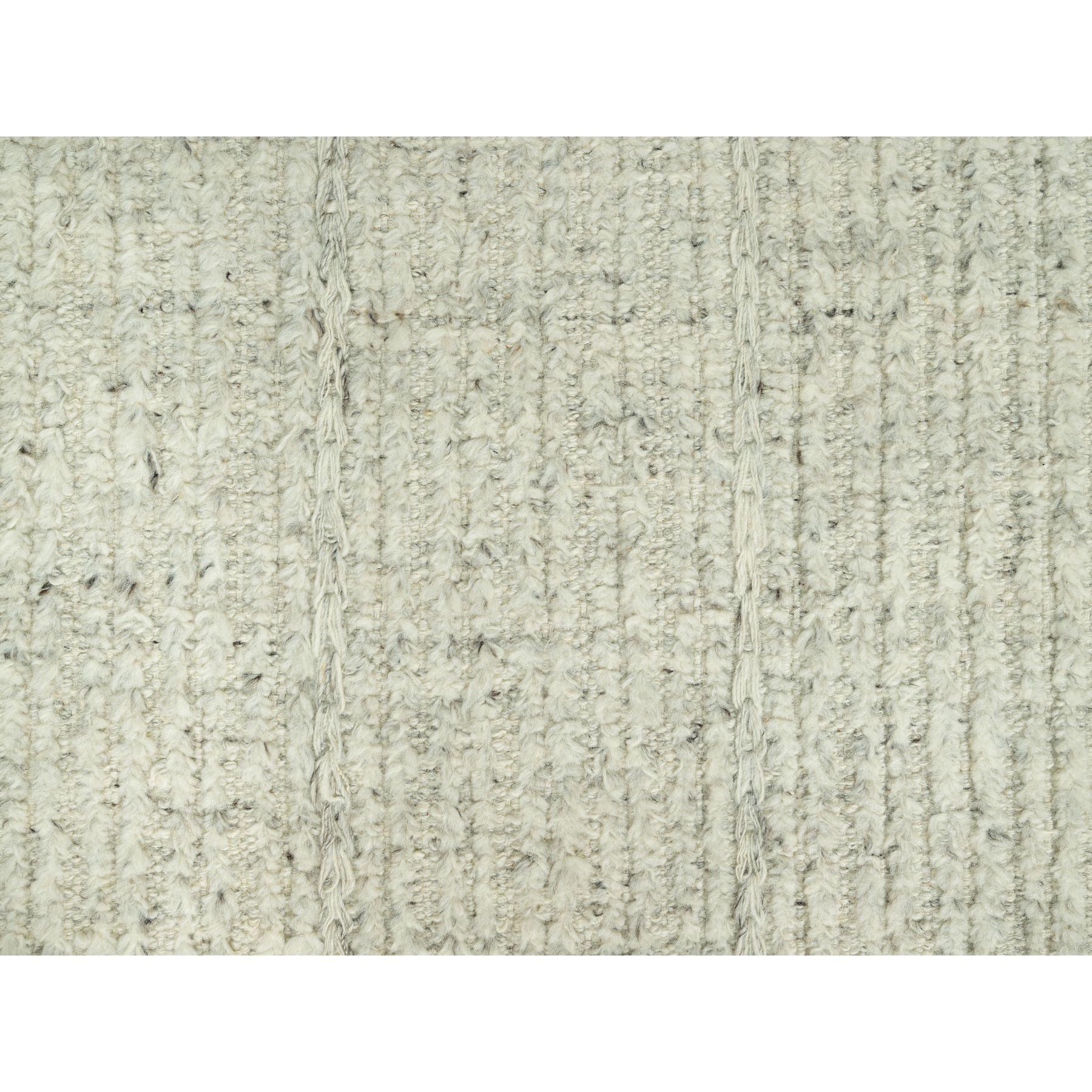 10'x10' Halo Gray Organic Wool Cord Plain Hand Woven Flat Weave Round Rug For Sale 1